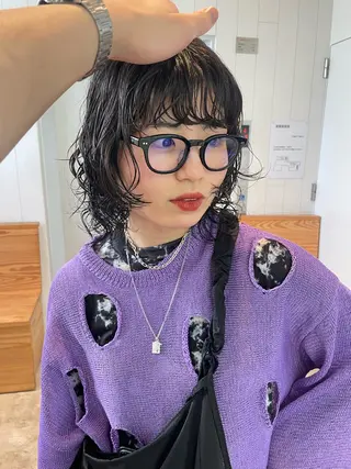 ショート パーマ Kouta/似合わせ /パーマ/カラーのヘアスタイル