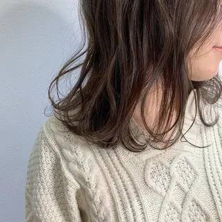 ミディアム カラー 🫧ふじたまゆ🫧 レイヤーカット✂︎のヘアスタイル