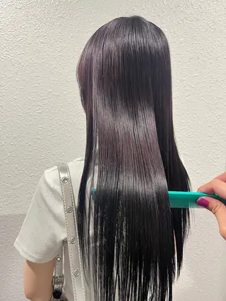 ロング カラー 艶ハイトーン/ 輝保🤍✨のヘアスタイル