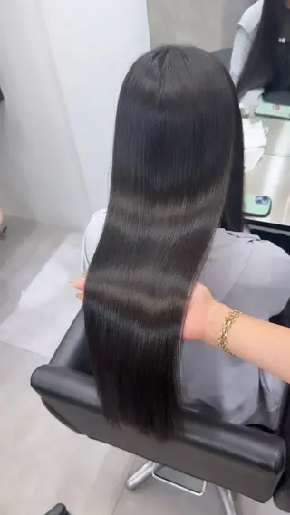 ロング カラー パーマ 巻ける縮毛矯正 Sachi🐰のヘアスタイル