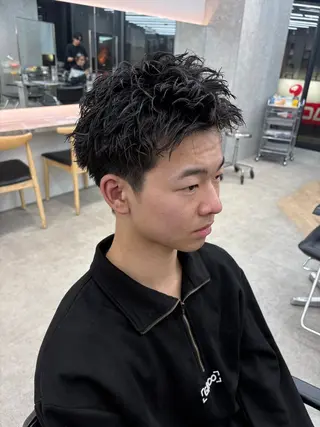 パーマ メンズ 🌀toa/波巻き✨ /メンズパーマ／栄のヘアスタイル