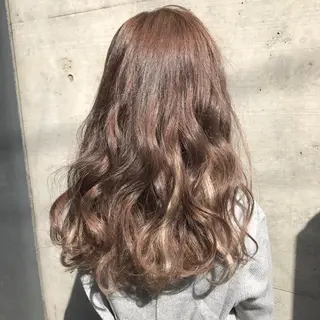ロング カラー a-o横浜所属・色落ちまでキレイに！ ！女性サロンのヘアスタイル