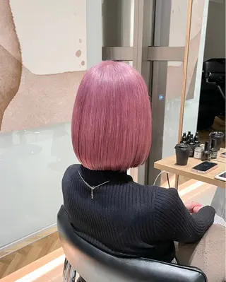 ショート カラー ツヤ髪/韓国ヘア 💎Nokaのヘアスタイル