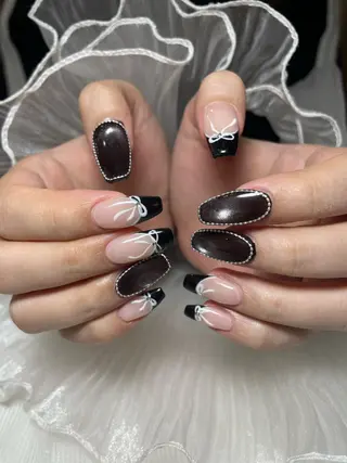 ネイル るか/透明感 カラー/アレンジのヘアスタイル