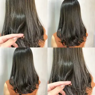 セミロング カラー ヘアアレンジ ✨韓国風カット/艶髪 カラー✨yumeのヘアスタイル