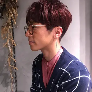 メンズ 柔らかブラウン/顔周 りレイヤー♡ユウシのヘアスタイル