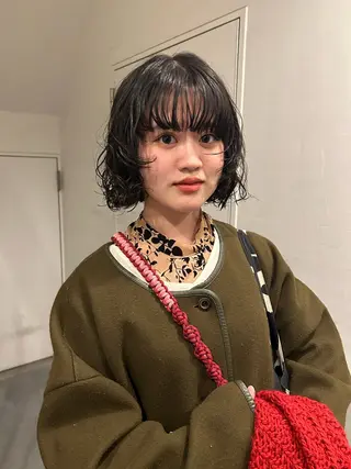 ショート パーマ hen所属・心斎橋/レイヤー/ ブリーチ/モエのヘアスタイル