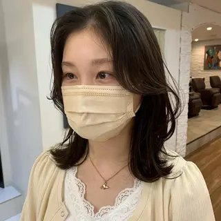 ミディアム 【韓国風くびれヘア】 joule小木曽輝のヘアスタイル