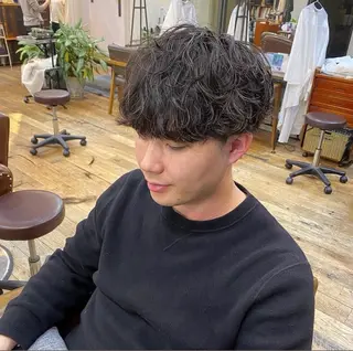 パーマ メンズ kahona/カラー /パーマ/銀座のヘアスタイル