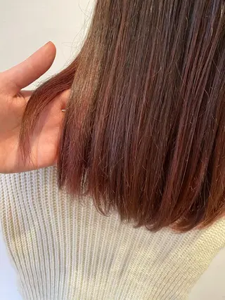 ミディアム カラー わかばやし ゆうこのヘアスタイル