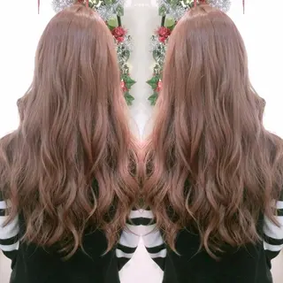 ロング カラー 植田 /エクステ /ブリーチ/髪質改善のヘアスタイル