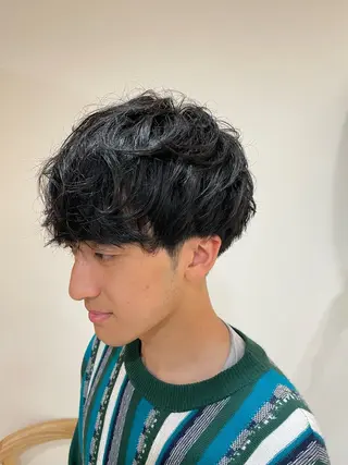 ミディアム メンズ PARU hair salonのヘアスタイル
