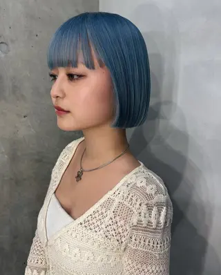 ショート カラー pele 梅田　annex所属・PELEハイトーン shinobuのヘアスタイル