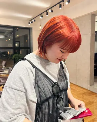 カラー 暖色/パーマ 🌼クニトウメイのヘアスタイル