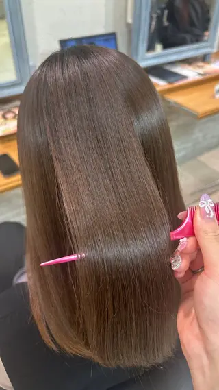 まい🎀ピンク💝 透明感/髪質改善のヘアスタイル