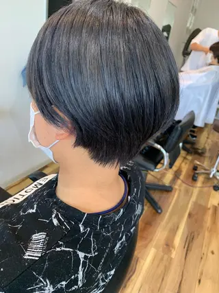 ショート YUZA grow hair 【ユーザ グロウ ヘア】所属・縮毛矯正/似合わせ カット/伊藤はるかのヘアスタイル