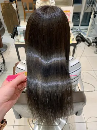 ミディアム カラー パーマ メンズ キッズ 酸熱トリートメント/ 髪質改善🌟玉井香奈のヘアスタイル