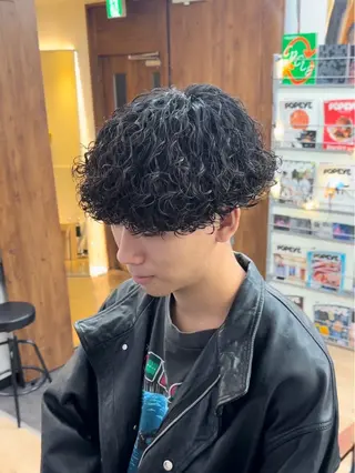 ショート パーマ メンズ 🌈新田 みどり🌈のヘアスタイル