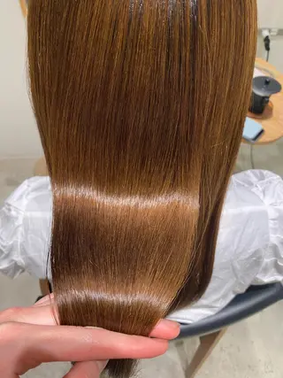 ロング パーマ THREE by keep所属・加藤 優紗のヘアスタイル