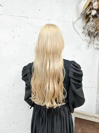 ロング カラー Noele hair atelier(ノエルヘアアトリエ)所属・北上ゆい/個性派/ ナチュラルアレンジのヘアスタイル