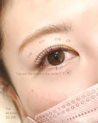 マツエク・マツパ n9　brow所属・n9　brow sumi.の眉毛・アイブロウイメージ