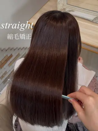 ロング 縮毛矯正/レイヤー カット🎀rikaのヘアスタイル