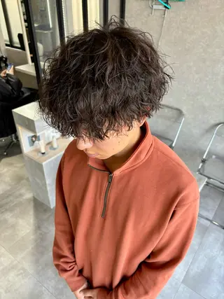 ショート パーマ メンズ 長谷川 湧のヘアスタイル