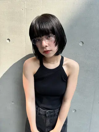 ショート リン🔔ボブ cut ベージュカラー🤎のヘアスタイル