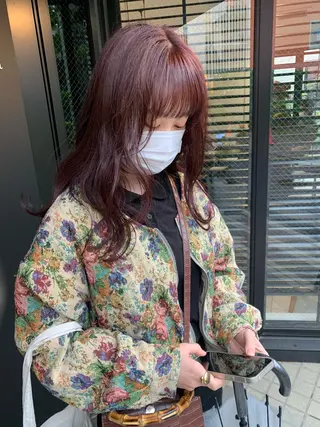 カラー ラベンダー/レイヤー スタイル🤎mamiのヘアスタイル