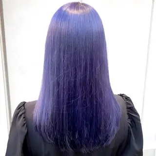 ロング カラー 韓国っぽ♡寒色/暗髪 🫧MOEKA🦋のヘアスタイル