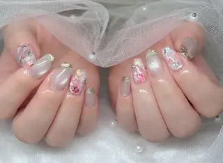 ネイル 🎀PG🩵 ネイルサロンのネイルデザイン