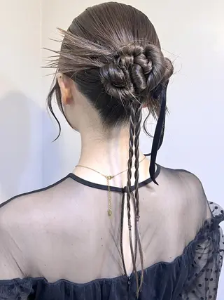 ヘアアレンジ 🤍ヘアセット.ヘア アレンジ湯山詩織🤍のヘアスタイル