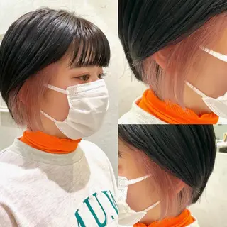 ショート カラー ♥️ブリーチ/ボブ/ レイヤー♥️maiのヘアスタイル