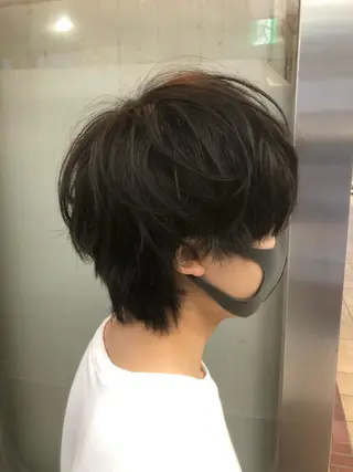 ショート カラー メンズ 菊地　智 【LAZO】千歳船橋のヘアスタイル