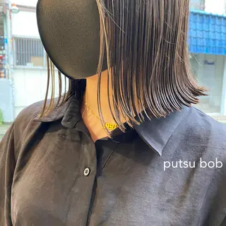 ミディアム ボブ&透明感カラー ♡TOMOEのヘアスタイル