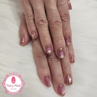 ネイル 💙🤍Tiary M🤍💙のネイルデザイン