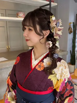 ヘアアレンジ 🫧ブリーチなし 透明感カラーゆん🫧のヘアスタイル