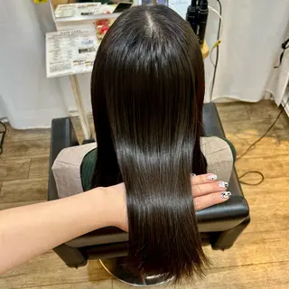 セミロング ブリーチなしベージュ /ヘアセット/ミユのヘアスタイル