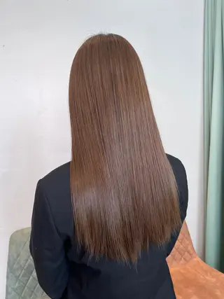 ロング カラー ダン/メンズ/ 顔周り×透明感カラーのヘアスタイル