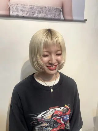 ショート カラー ✂似合わせカット 🦋カラーみやび🪽のヘアスタイル