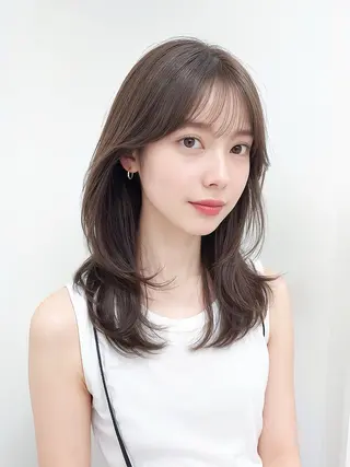 ミディアム 髪質改善縮毛矯正🫧 村上蒼生のヘアスタイル