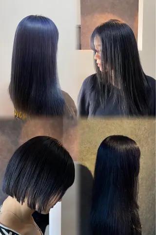 ロング カラー 艶カラー×デザイン カラー特化/値賀大樹のヘアスタイル