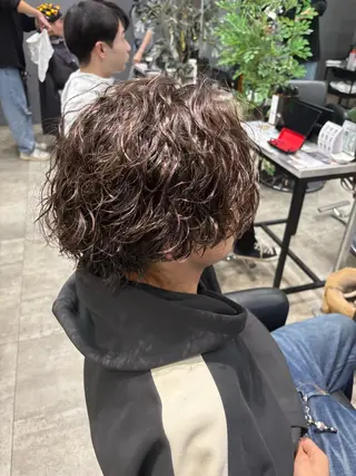 ショート パーマ メンズ ✂︎GLITTER ✂︎東ヶ崎　湧✂︎のヘアスタイル