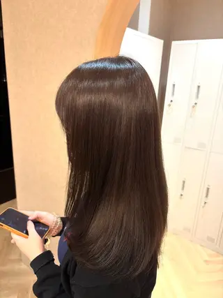 セミロング 透明感カラー🤎/ ツヤカラー/さくらのヘアスタイル