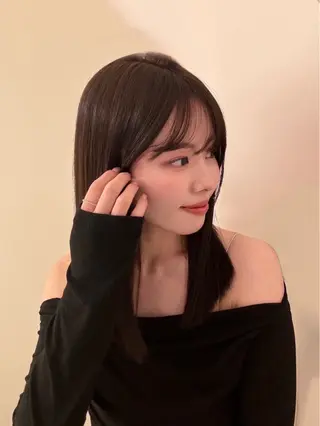 ミディアム カラー ❣️圧倒的透明感ヘア ❣️yukinaのヘアスタイル