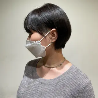 ショート 葉月/ボブ/ 透明感カラー／中目黒のヘアスタイル