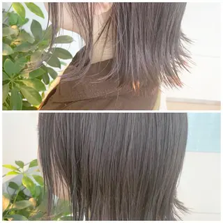 ミディアム カラー 東北No.1完全個室 💐梶谷社長のヘアスタイル
