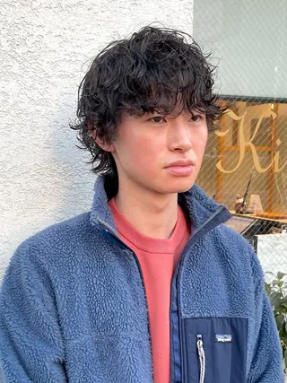 ミディアム パーマ メンズ パーマ指名No.1 /Ryosuke.のヘアスタイル