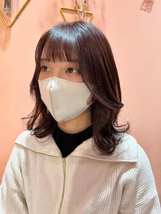 ミディアム カラー 髪質改善カラー☆ ヘアアレンジmiyuのヘアスタイル