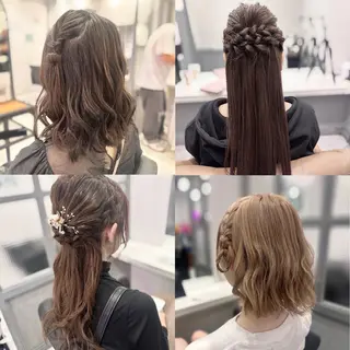 セミロング ヘアアレンジ 髪質改善×矯正🫧 韓国ヘアasamiのヘアスタイル